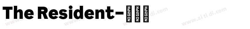 The Resident字体转换